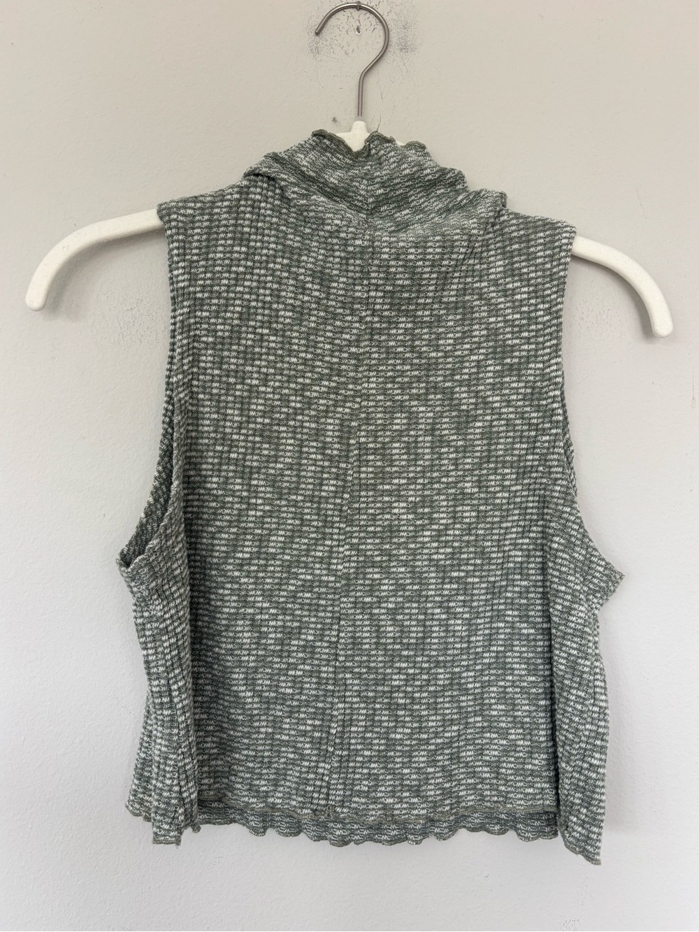 Free People Sleeveless Cowl Neck Tank - Gray and White - Picture 2 of 4